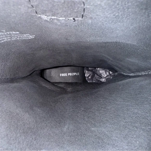 free people Anok Harness Moto Boots in Black Distressed Leather - Sz - 7 - Picture 12 of 13